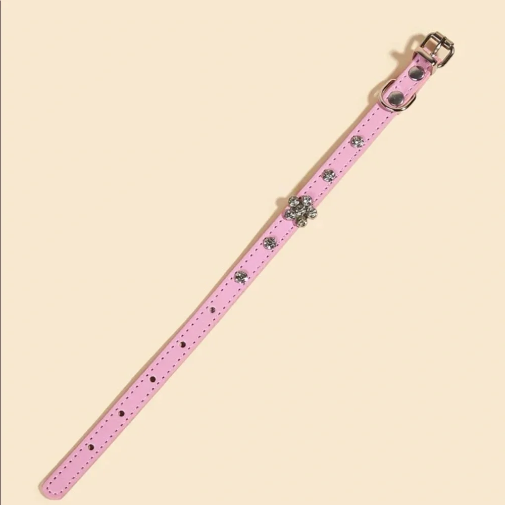 Rhinestone Decor Pet Collar 🐈